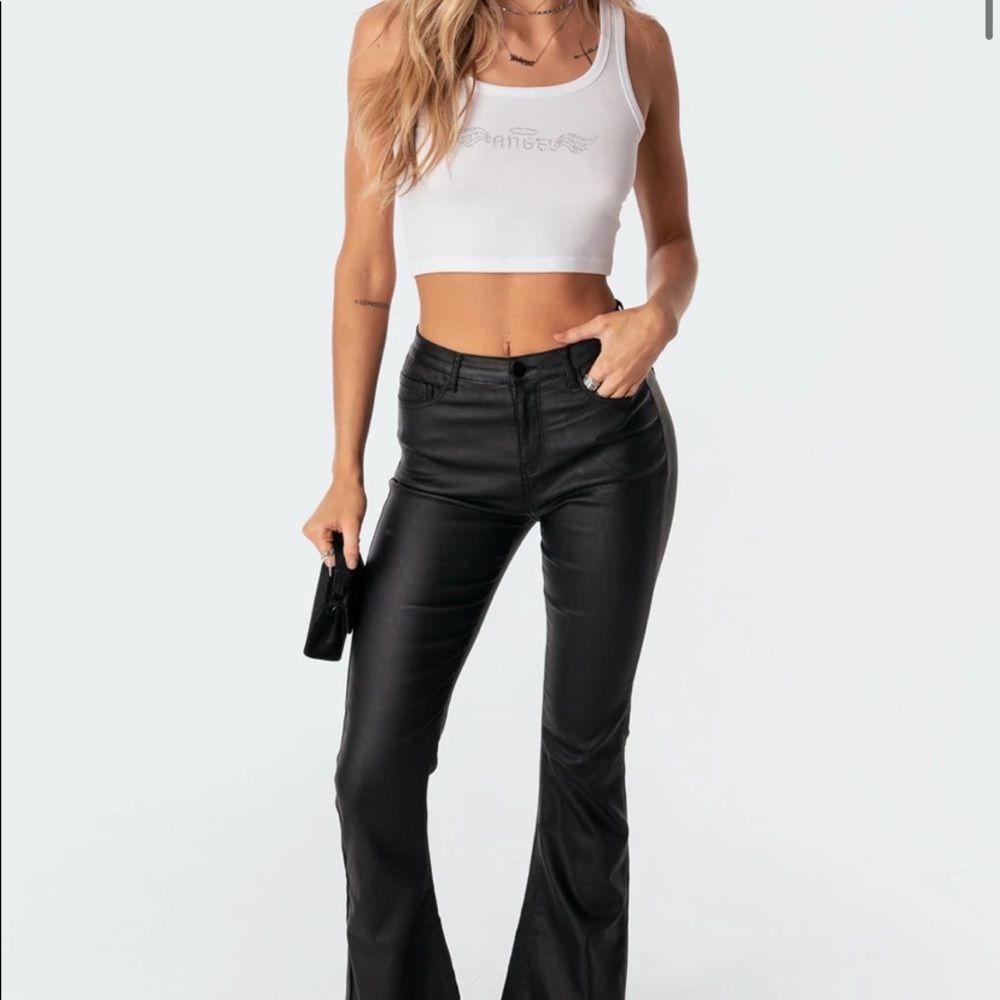 EDIKTED LUNA FAUX LEATHER PANT